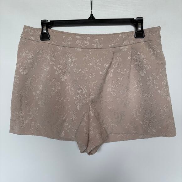 Toile Printed Champagne Colored Mini Short - Medium - Picture 2 of 6